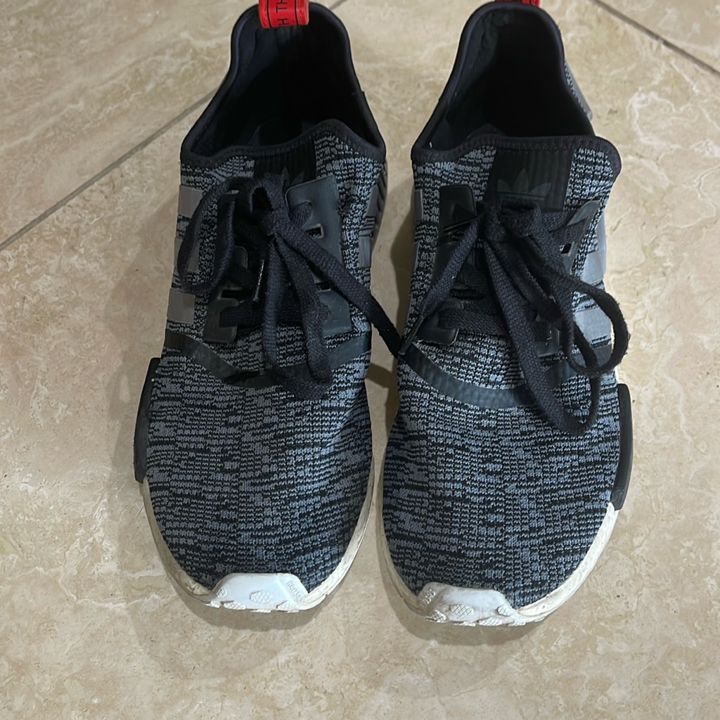 Men’s Adidas Size 11, Black, Gray And Red